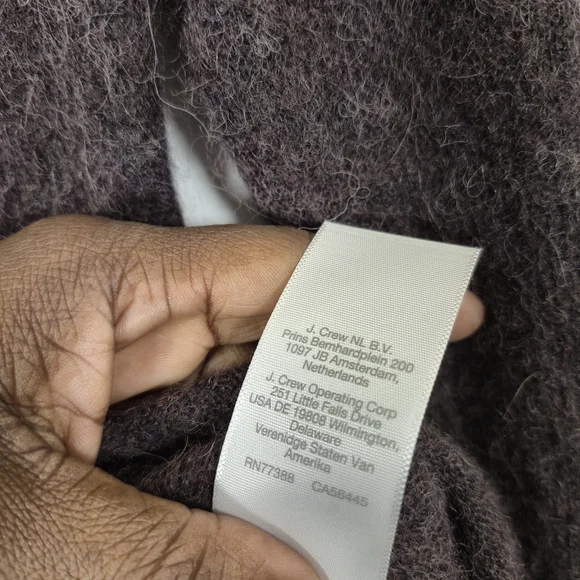 Madewell Alpaca Blend V-Neck Sweater in Plum Size M - Picture 7 of 7